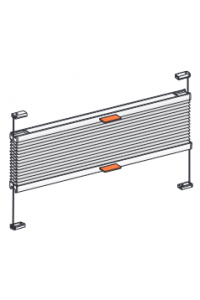 MHZ 11-8222 Wabenplissee, frei verschiebbar, Breite bis 180 cm