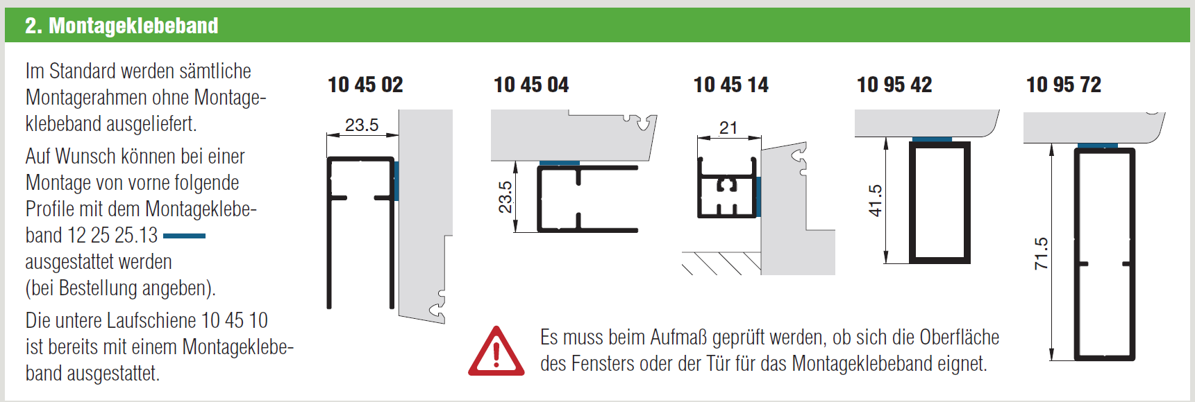 Montageklebeband Plissee-Insektenschutz PL2
