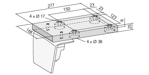 DK 12 / KP Standand Deckenkonsole
