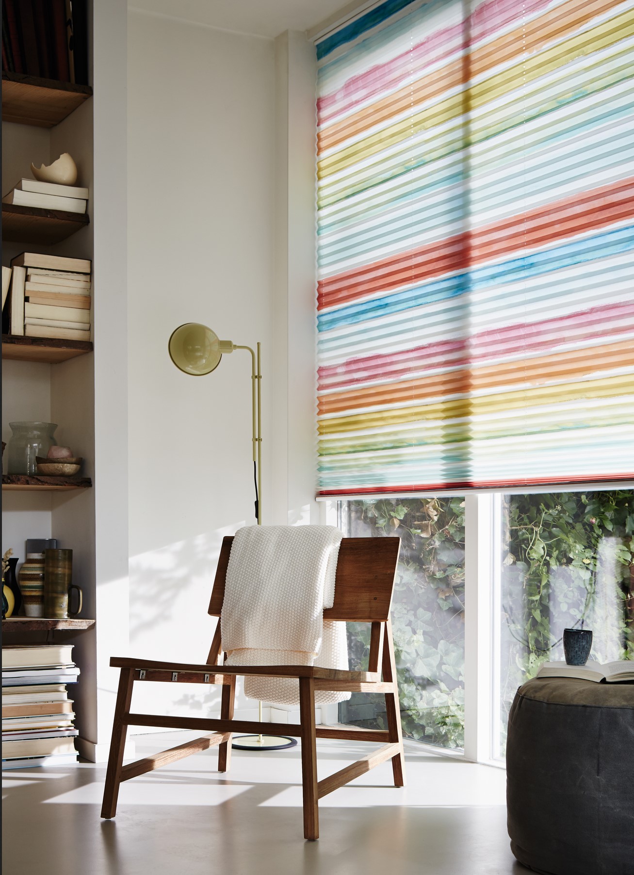 Plissee, farbig, Arbeitszimmer, Luxaflex