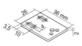 Montageplatte für 11-8222 und 11-8220